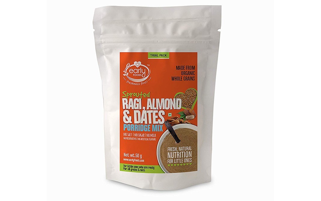 Early Foods Sprouted Ragi, Almond & Dates Porridge Mix   Pack  50 grams